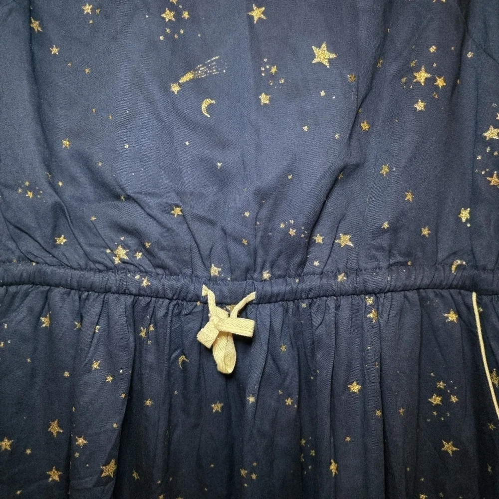 Johnnie B Boden Girls Dress Blue Stars Long Sleeve Size 15-16Y